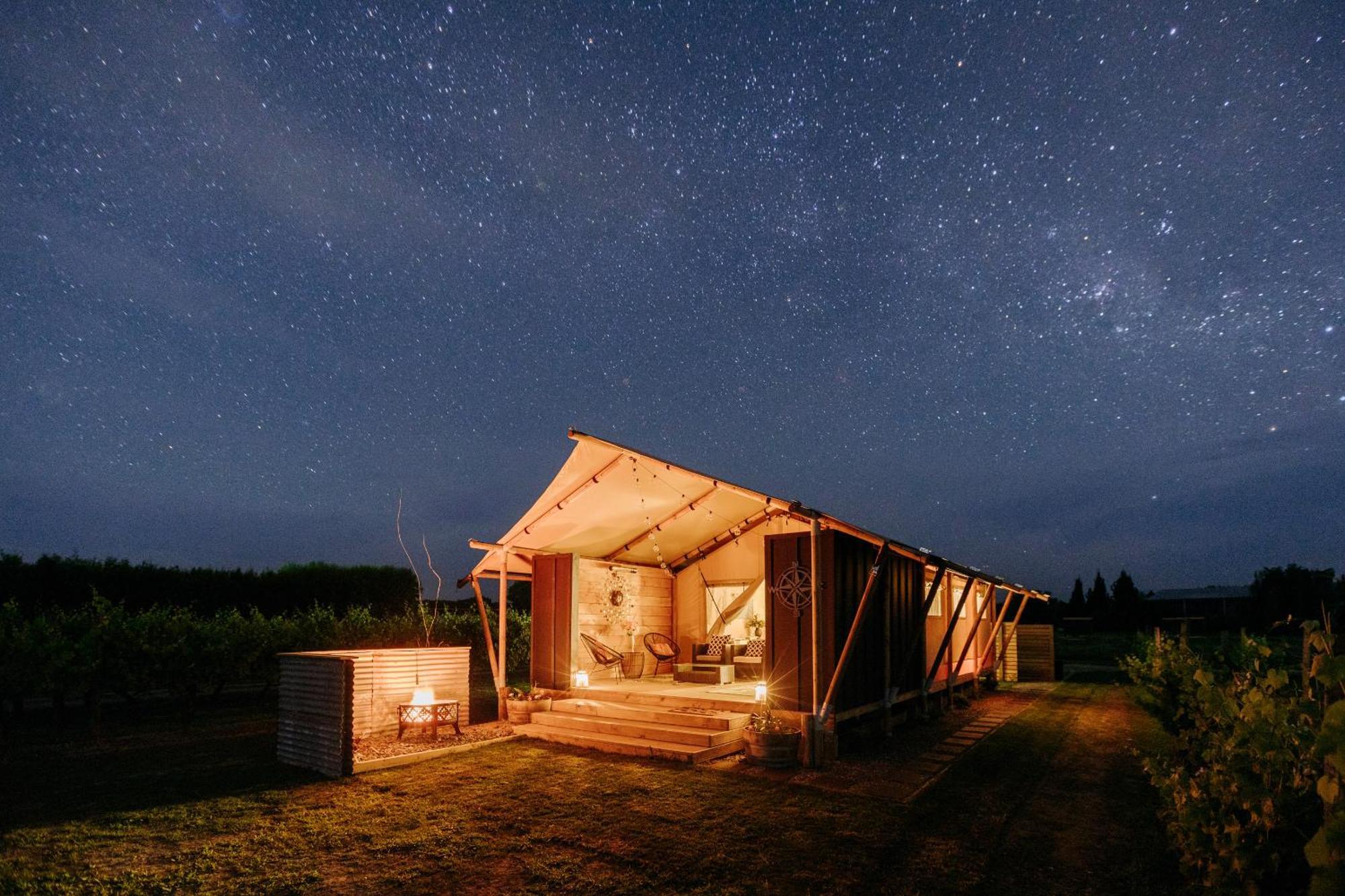 Villas & Vines Glamping Hastings Bagian luar foto